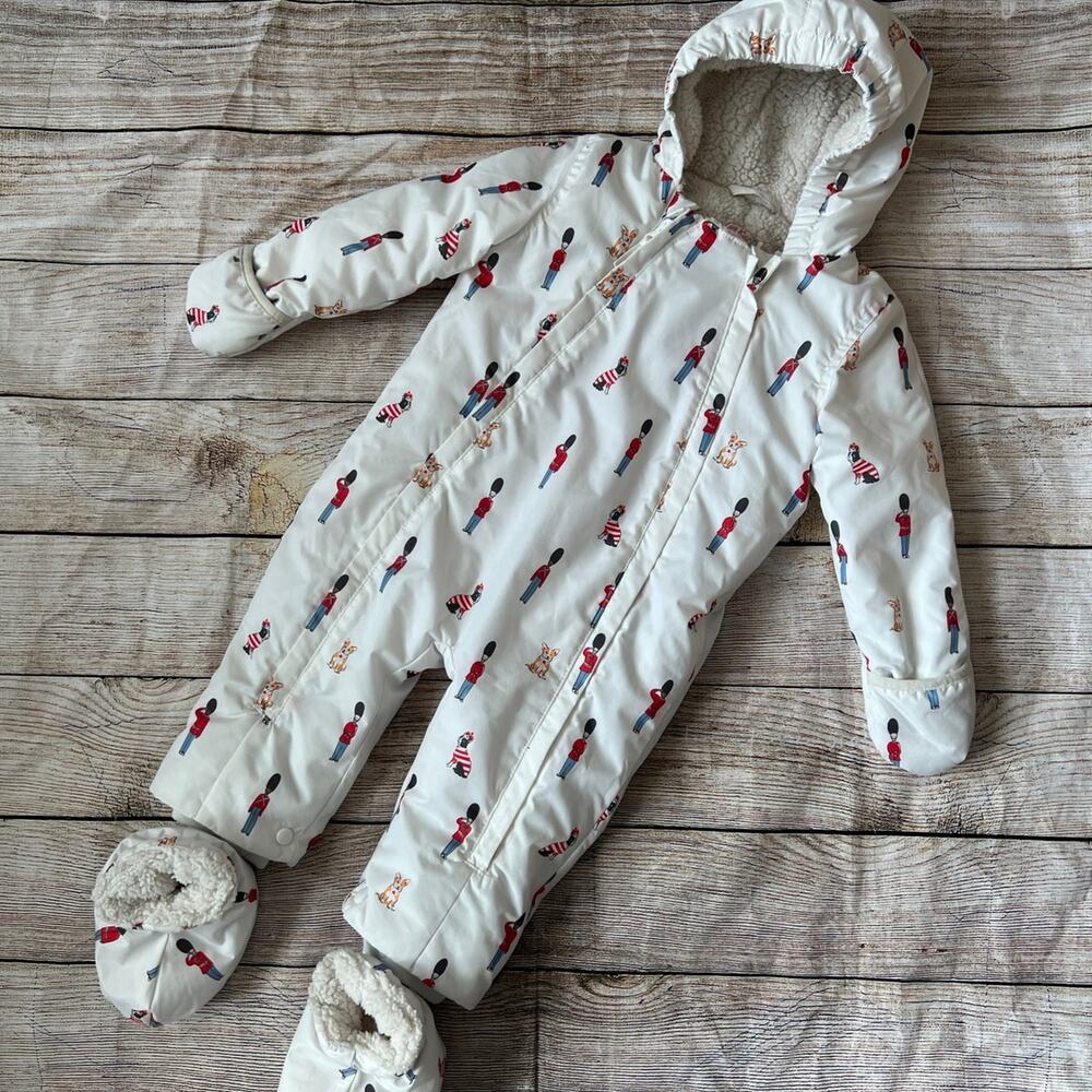 Cath Kidston Royal Guards Cosy Pramsuit (12-18M)